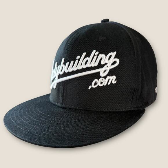 Bodybuilding.com Baseball Cap Hat Cellucor Adjust Snapback Men One Side Black - Picture 2 of 10